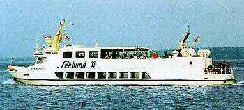 MS "Seehund II" auf dem Weg zu den Seehundsbnken